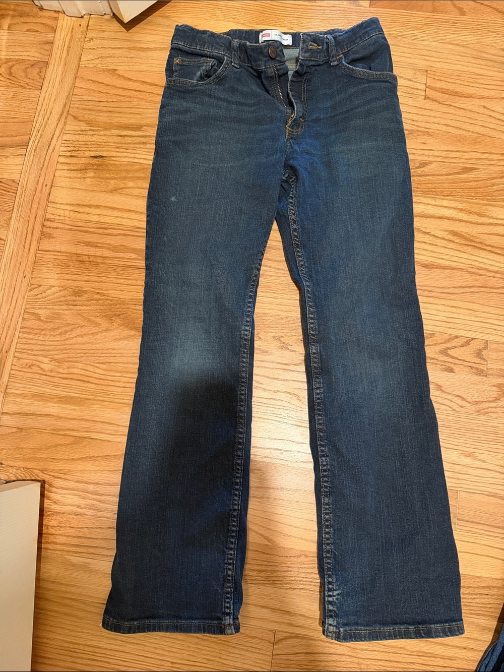 Wrangler Kids Dark Blue Straight-Leg Jeans